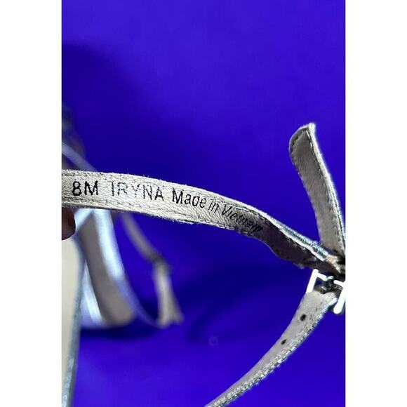 27 EDIT Naturalizer Sliver Metallic Iryna Strappy Heeled Sandal Shoe Size 8-NEW‎ - Picture 10 of 10